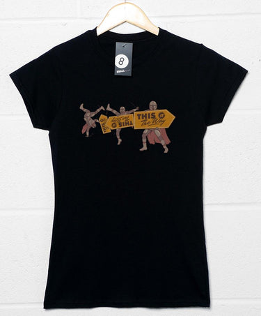Mando Sign Spinner Womens Style T-Shirt 8Ball